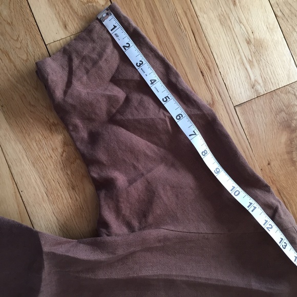 Eileen Fisher 100% Linen Embroidered Brown Top - Picture 8 of 8